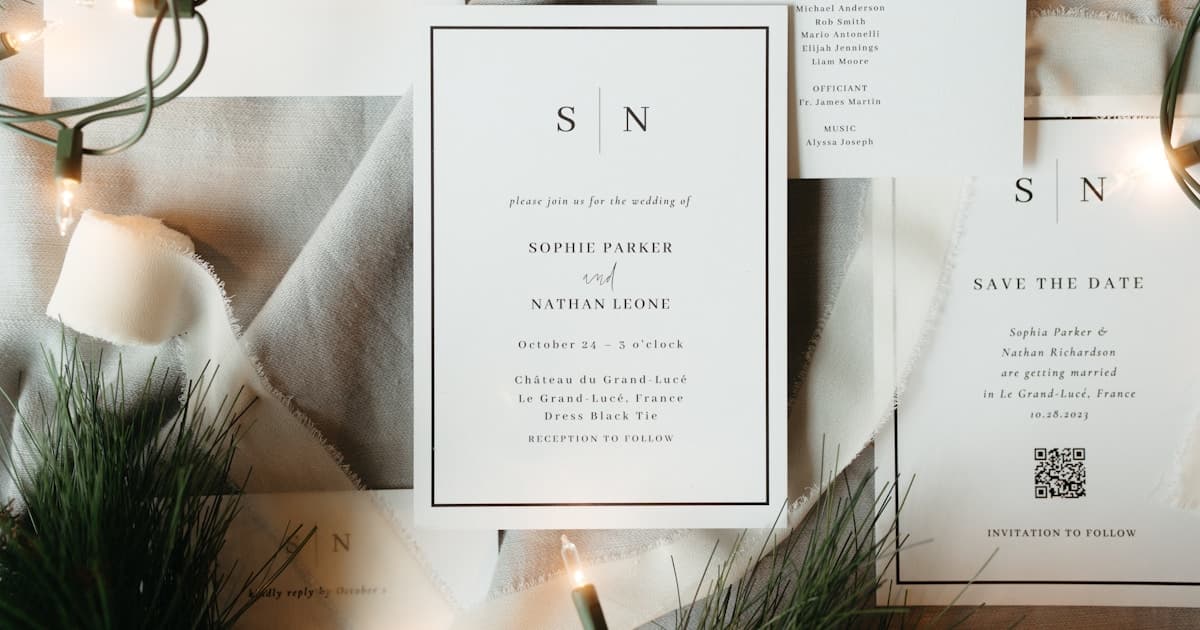 Elegant wedding stationery with save the date cards — are digital save the dates tacky?