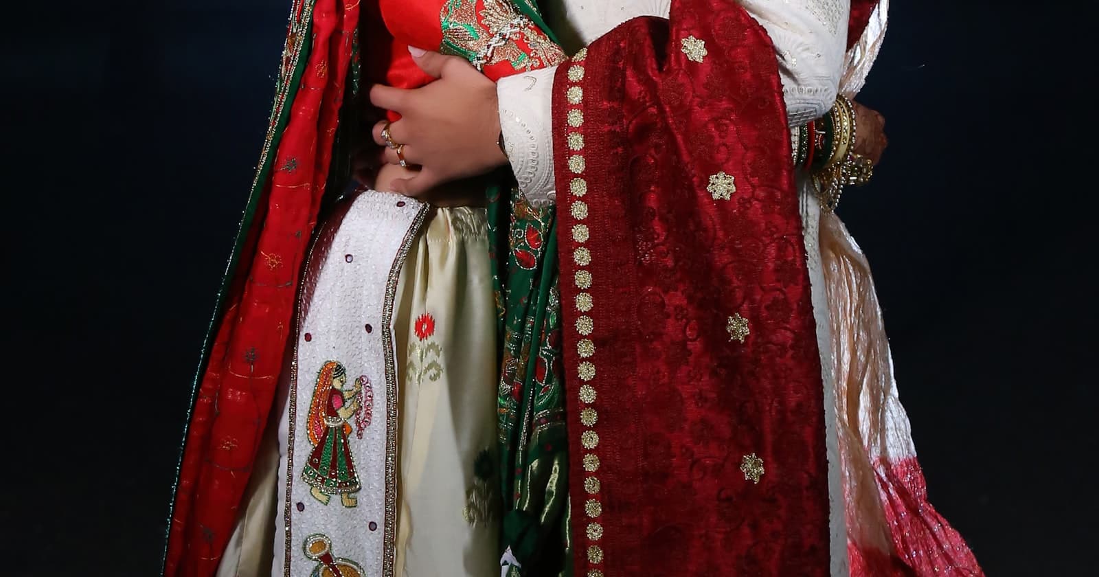 Indian couple in traditional attire for a roka ceremony invitation online WhatsApp guide